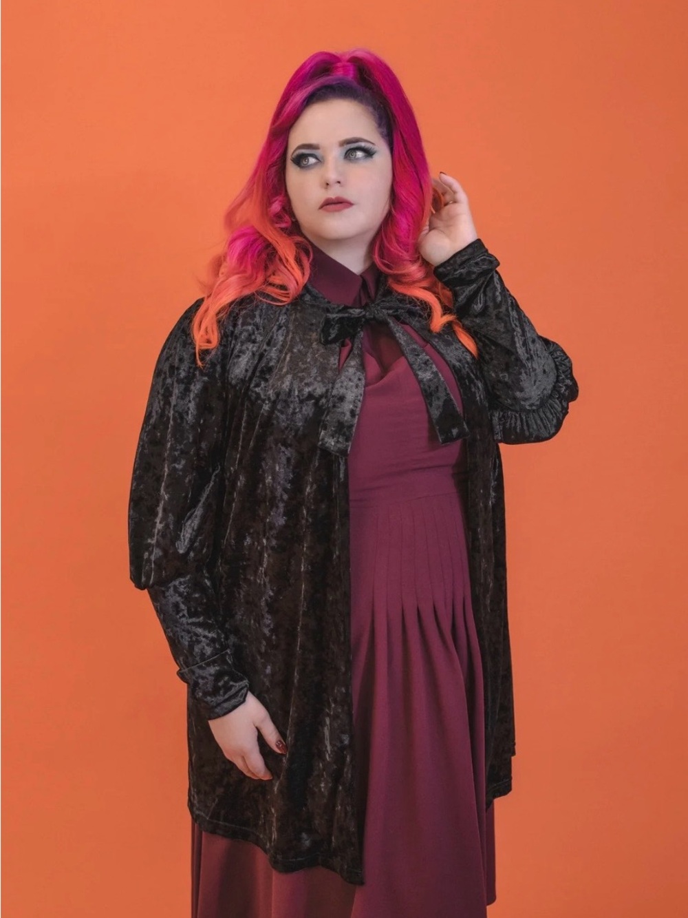 Lively Ghosts Vampyre Voodoo Cardigan 2X NWT Sold Out Goth Velvet Witchy